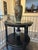 Marge Carson Neoclassical Style Ebonized & Silver-Gilt Two-Tier Side Table For Sale - Image 9 of 10