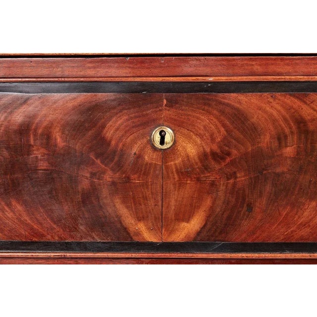 Antique Mahogany Bow Front Chest For Sale - Image 10 of 13