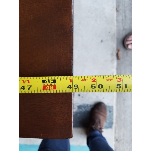 1800's Carved Rosewood Library Table For Sale - Image 10 of 12