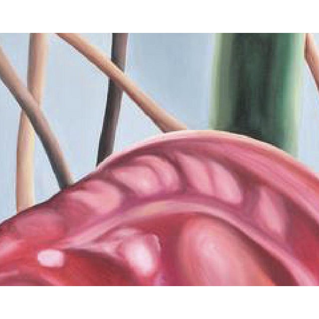 Realism 2000s "Anthurium" Large Gallery Wrapped Oil Painting by Judith Moore For Sale - Image 3 of 10