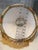 Unique Lamp Shade in Persimmon Botanical Print With Gold Trim For Sale - Image 4 of 5