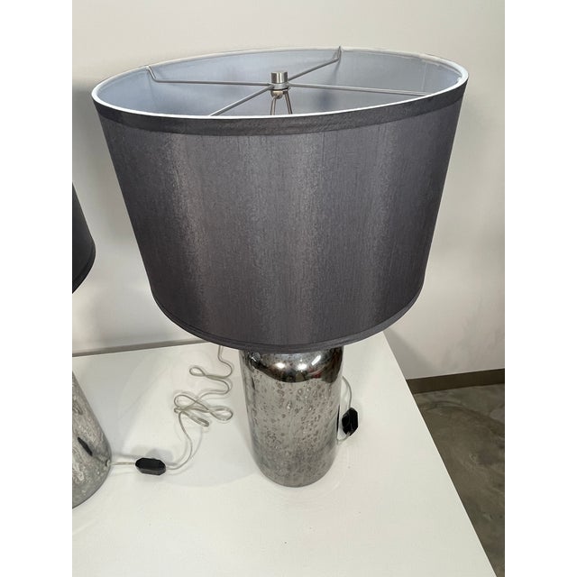 2020s Restoration Hardware Mercury Glass Lamp For Sale - Image 5 of 7