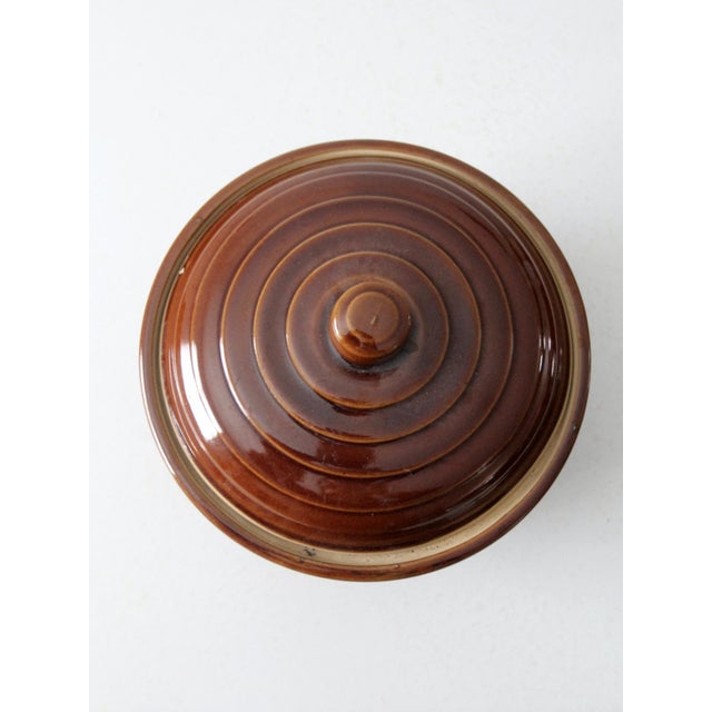 Ceramic Antique Monmouth Western Stoneware Casserole Dish For Sale - Image 7 of 11