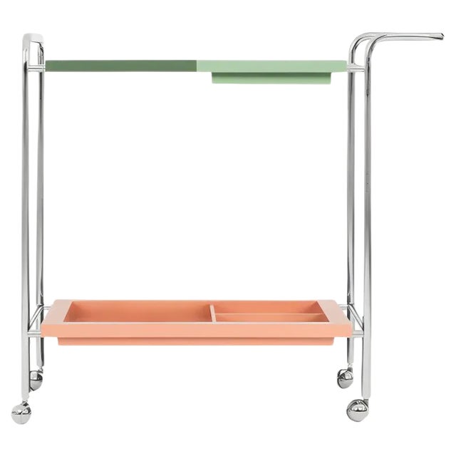 Madeline Tea Trolley by Marqqa, Set of 4 For Sale