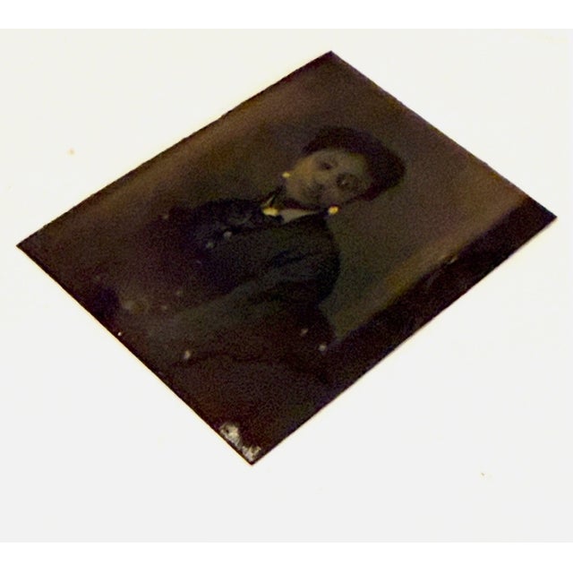 Late 19th Century Nineteenth-Century Hand-Painted Tintype Portrait of a Gentlewoman of African Descent For Sale - Image 5 of 9