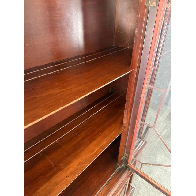 Vintage Mahogany Bookcase/China Cabinet For Sale In Raleigh - Image 6 of 13