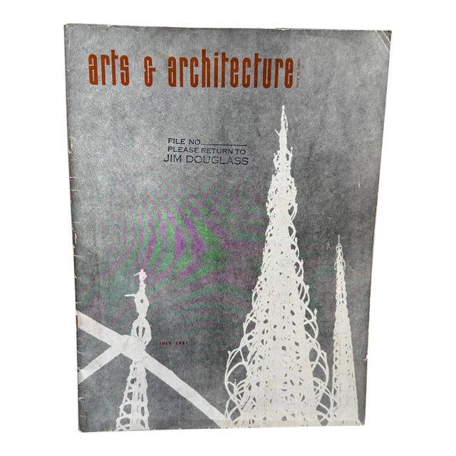 July 1951 Arts & Architecture Magazine John Entenza For Sale
