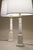 Lenox Matched Pair Lenox Quoizel Neoclassic Hollywood Regency Modern Column Porcelain Table Lamps 1960's For Sale - Image 4 of 14