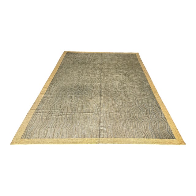 14ft X 21ft 3in South American Hand Hooked Area Rug For Sale
