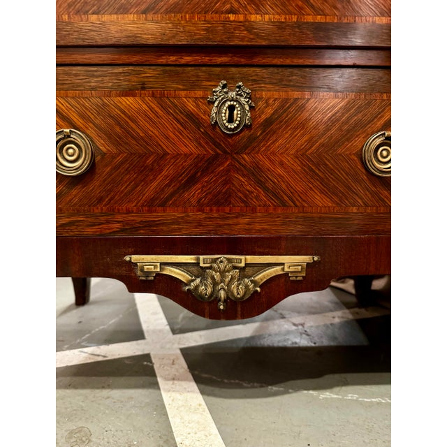 1900 - 1909 Louis XVI Style Marquetry Semanier For Sale - Image 5 of 8
