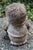 English cast stone hedgehog with wheelbarrow garden ornament, mid-20th century, The wheelbarrow is a planter. Adorable in...