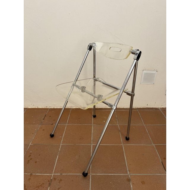 Folding Methacrylate Chairs, Set of 3 For Sale - Image 9 of 9