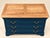 Louis Philippe Style Cherrywood Chest of 3 Drawers with Versailles Parquet Top, 1980s For Sale - Image 4 of 6