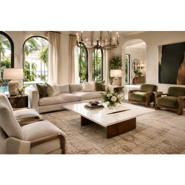 Limestone Coffee Table by Jorge Zalszupin in Rosewood & Marble, Brazil, 1959 For Sale In New York - Image 6 of 18