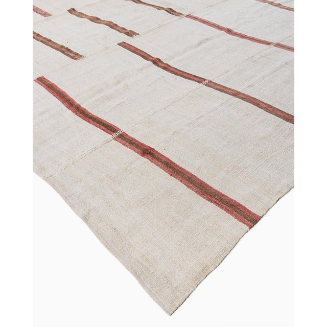 Large Vintage Turkish Kilim Flat Weave Rug Runner 14ft X 26ft For Sale - Image 14 of 14