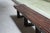 Wood Long Low Hand Crafted Wooden Bench Coffee Table For Sale - Image 7 of 8