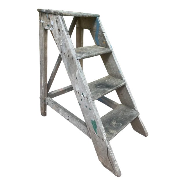 Vintage Step Ladder, 1950s For Sale