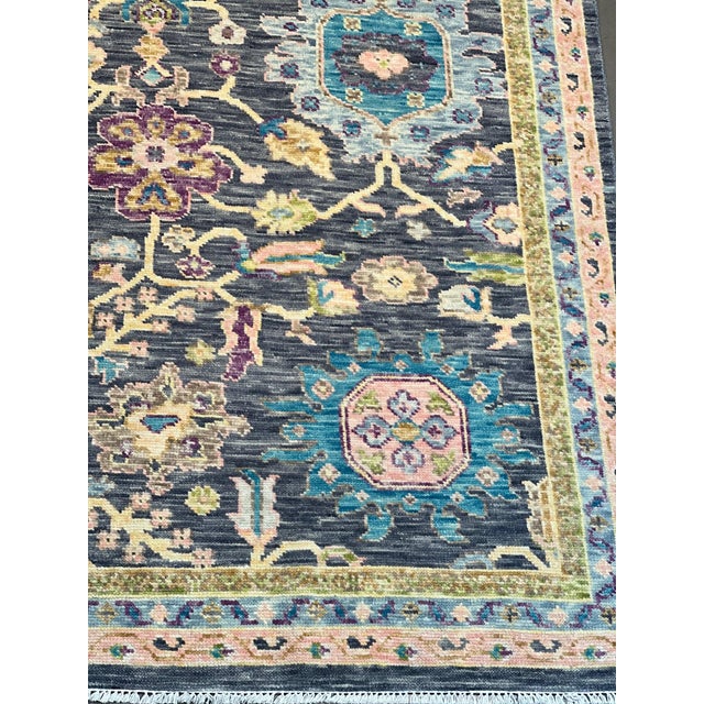 Decorative Hand Made Rug For Sale - Image 4 of 5