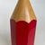 Vintage Red Lightolier Wood Pencil Lamp For Sale - Image 10 of 11