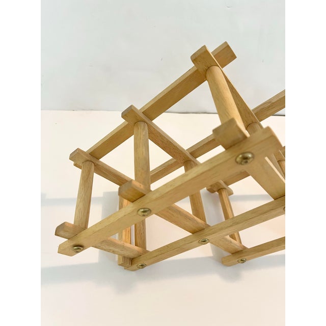 Mid 20th Century Vintage Collapsible Wine Bottle Holder For Sale - Image 5 of 10