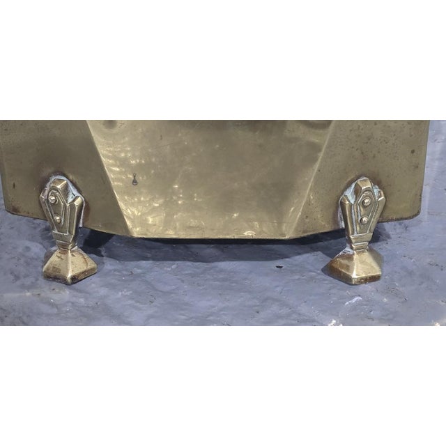 Art Deco Brass Coal Bin, 1920 For Sale - Image 3 of 8