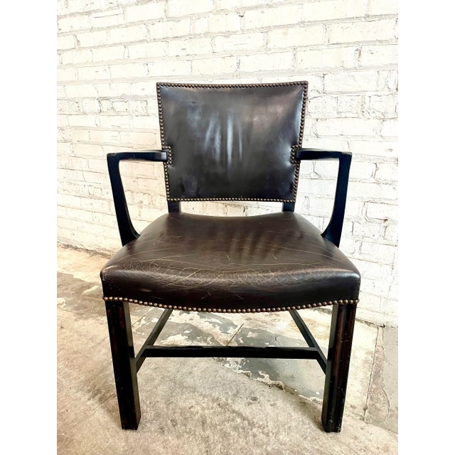 Dessin Fournir Dessin Fournir Leather Dining Arm Chairs- A Set of 8 For Sale - Image 4 of 10