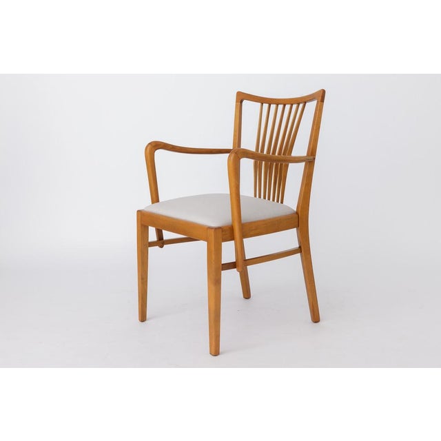 Vintage German Armchair in Beech Wood, 1950s For Sale - Image 3 of 11