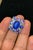 Bochic "Orient" Vintage Diamond & Tanzanite Ring Set 18K White Gold & Silver For Sale - Image 10 of 18