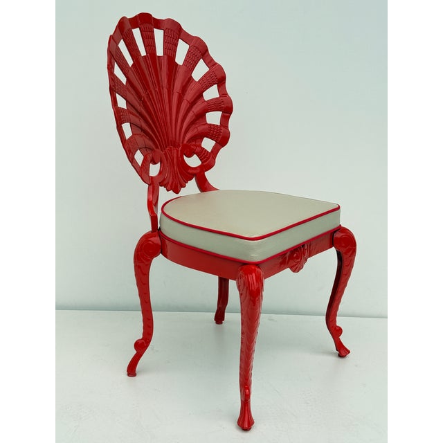 1960s Set of Six Venetian Grotto Style Shell Back Chairs For Sale - Image 12 of 12