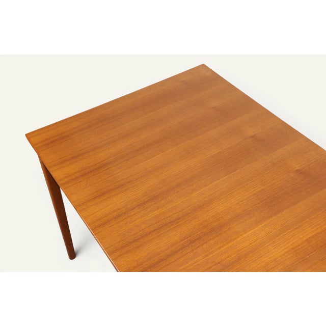 Extendable Rectangular Teak Dining Table, 1960s For Sale - Image 6 of 18