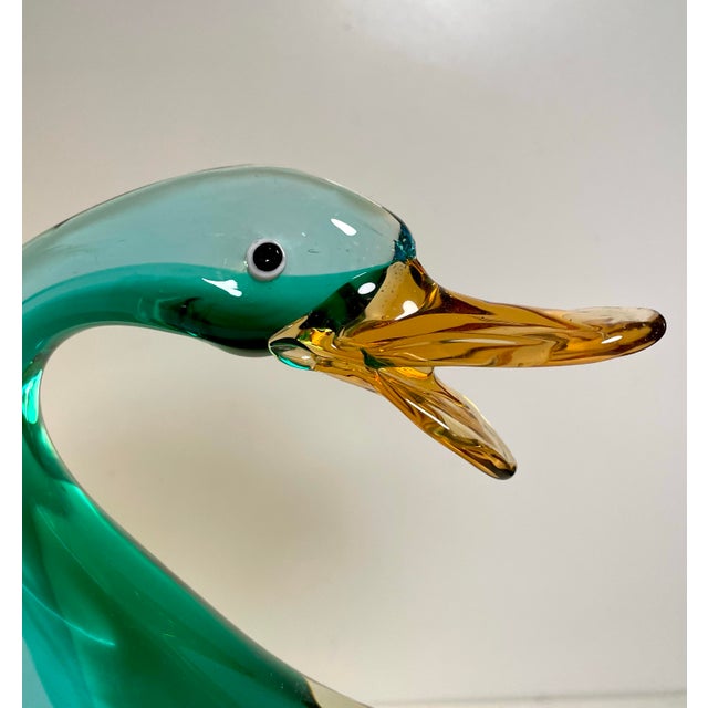 1960s Jico Jordan Imports Hand-Blown Murano Glass Duck Figurine For Sale In New York - Image 6 of 7