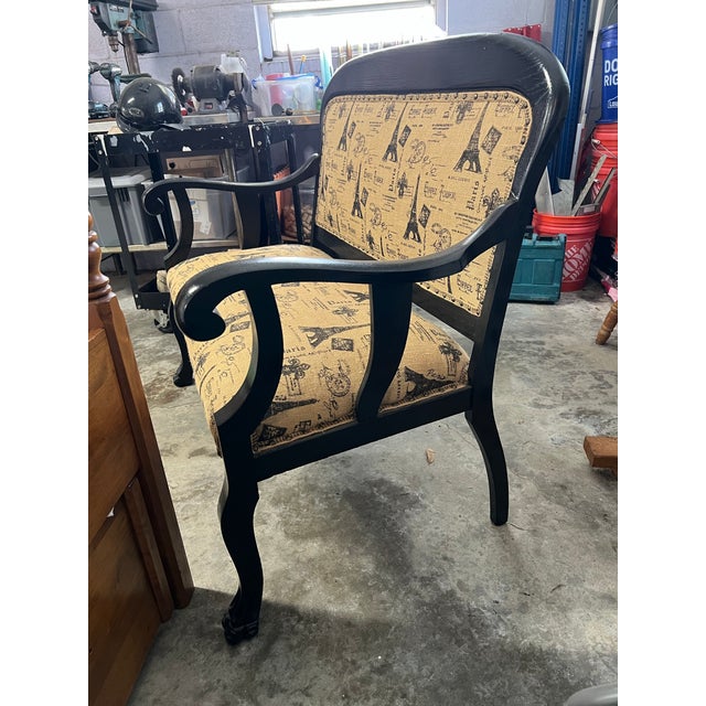 Wood Antique Paris Settee With Lion Paw Feet For Sale - Image 7 of 11