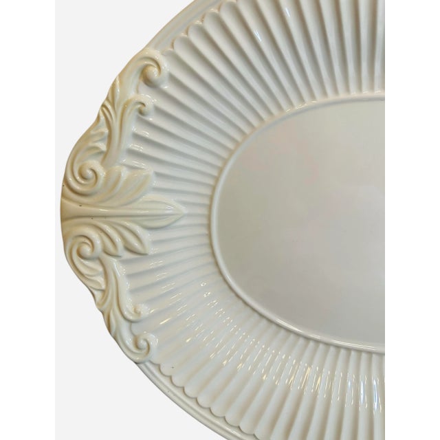 1990s 1990s Porcelain 17” Oval Serving Platter From the 'Butler's Pantry' Collection by Lenox For Sale - Image 5 of 12