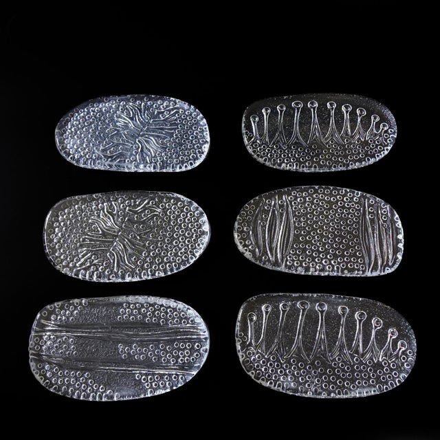 Glass Small Vintage Glass Serving Plate by Uno Westerberg for Pukeberg For Sale - Image 7 of 9