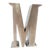 Metal & Glass M Sign, Vintage For Sale