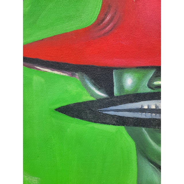 "Sheesh, Sheesh!", Oil on Canvas Painting by Chinonso Ofodile For Sale - Image 6 of 7