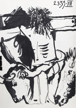 1980s "Toros y Toreros 26" Lithograph After Pablo Picasso