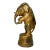 Antique 1900s Ac Williams Hand Painted Cast Iron Gold Circus Elephant Still Bank For Sale