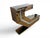Stepped Console Table with Mirrors and Compartments, 1970s For Sale - Image 3 of 12