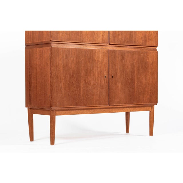 Wood Mid-Century Scandinavian Teak Wood Storage Cabinet in the Style of Afdal For Sale - Image 7 of 15