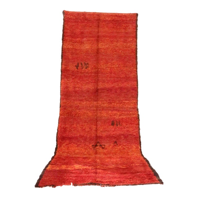 Moroccan Beni M'Guild Rug - 5'11" X 14'1" Ft For Sale