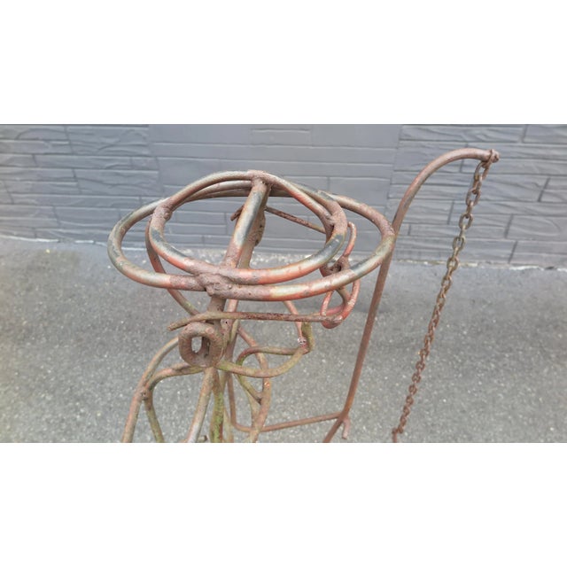 Beige 1990s "Fisherman" Metal Sculpture by A.R. Gately For Sale - Image 8 of 13