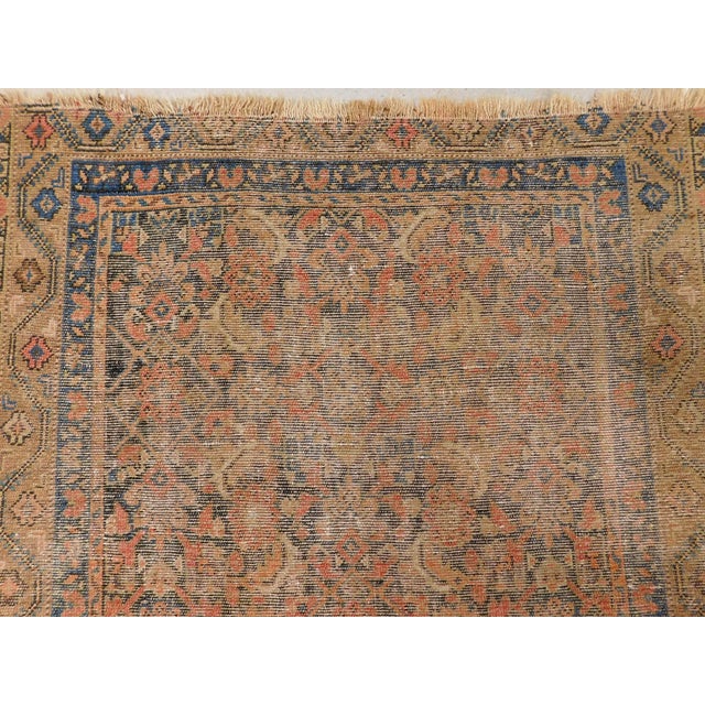 Boho Chic Antique Persian Rug. 4'x 5' For Sale - Image 3 of 14