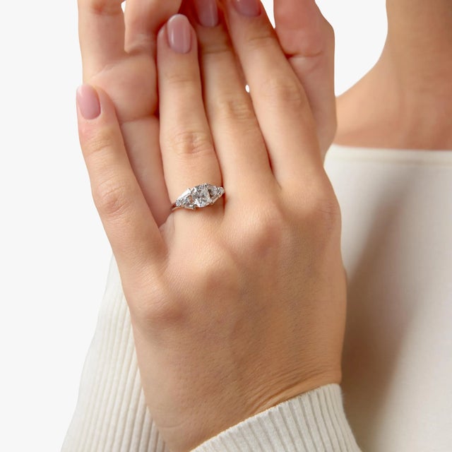 1950s Mid-Century Gia 1.08 Carat Old Mine Cut Diamond Platinum Engagement Ring, Size 5.75 For Sale - Image 4 of 7