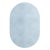 Tapis Oval Light Blue #12 Modern Minimal Oval Shape Hand-Tufted Rug by TAPIS Studio For Sale - Image 4 of 4