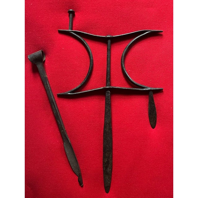 Antique 19th Century English Victorian Wrought Iron Garden Flower Bed Edging Tool For Sale - Image 12 of 16