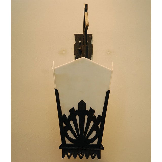 Vintage Asian Lantern Wall Sconces - a Pair For Sale - Image 4 of 9