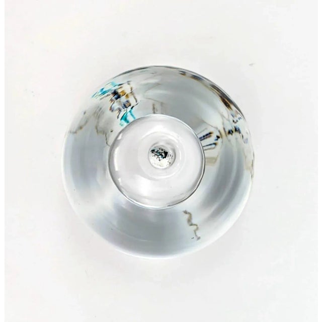 Transparent 1980s Blown Glass Paper Weight For Sale - Image 8 of 9