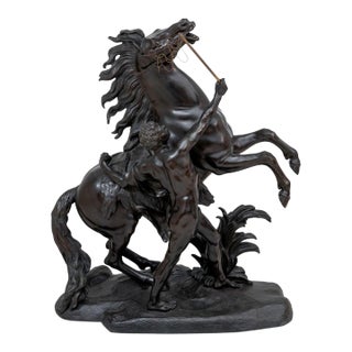 Guillaume Coustou "Marly Horse" Patinated Bronze For Sale