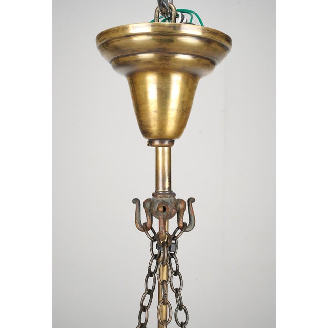 Antique 8 In. Clear Crystal Onion Bell Jar Pendant Light For Sale - Image 11 of 13